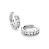 Halo-Ohrringe mit Diamanten