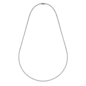 diamond tennis necklace 18ct white gold
