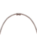 diamond tennis necklace 18ct rose gold