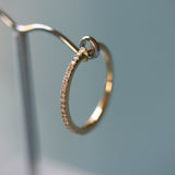 Diamond Hoop Earrings