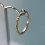 18ct yellow gold diamond hoop earrings 20mm