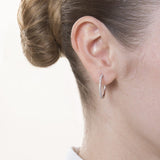 Diamond Hoop Earrings