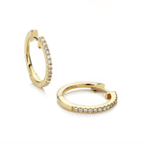 18ct Gold Hoop Earrings 14mm