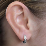 boucles d'oreilles halo en diamant 