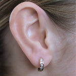 boucles d'oreilles halo en diamant 