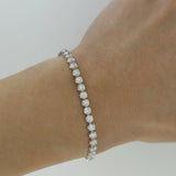 4.0 ct diamond line bracelet 18ct gold
