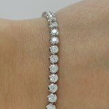 4.0 ct diamond line bracelet 18ct gold