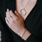 30mm Rainbow Circle Pendant