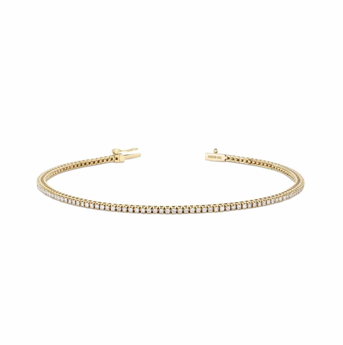 0.6 ct skinny diamond bracelet in 18ct gold