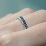 blue sapphire full eternity platinum
