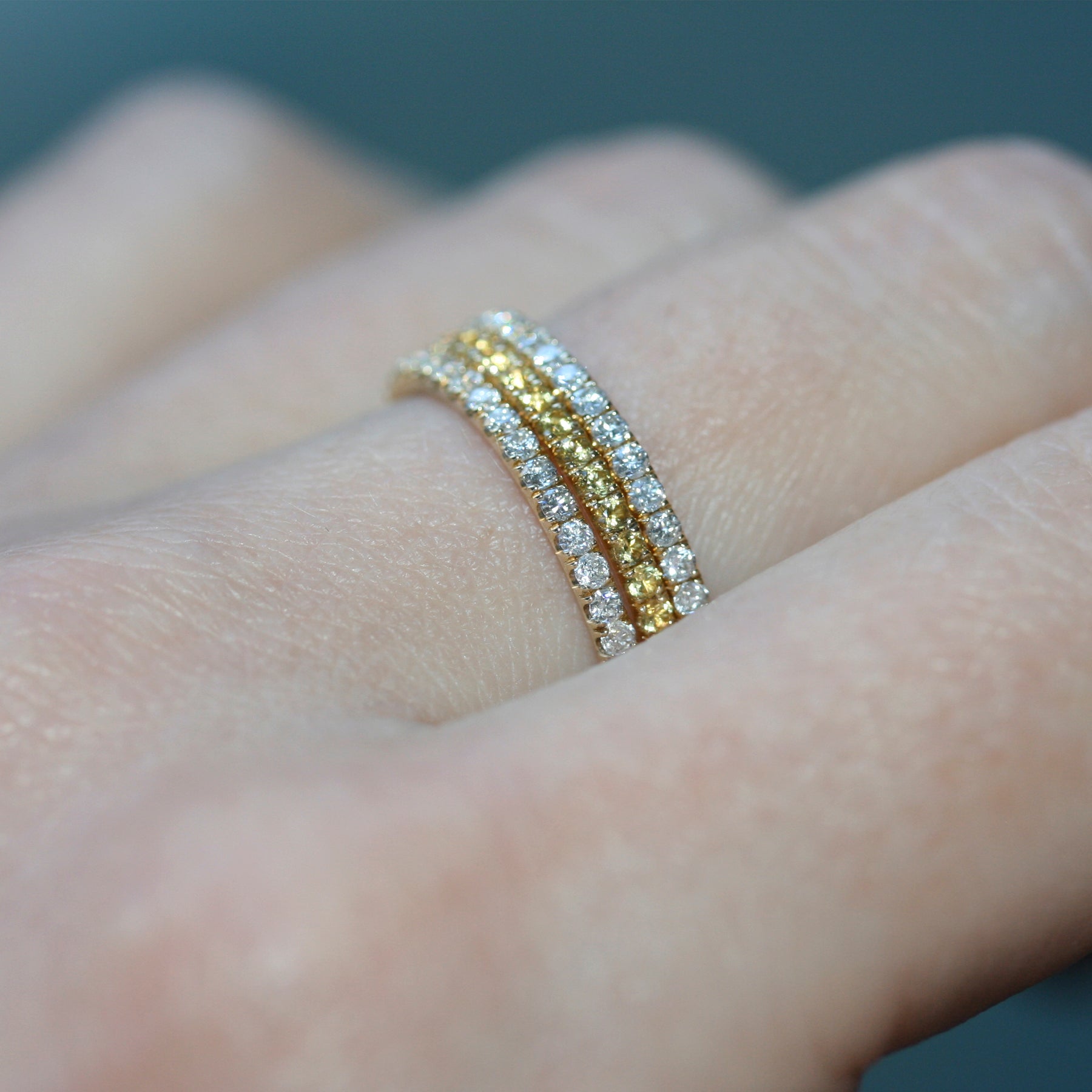 diamond full eternity ring 18ct yellow gold