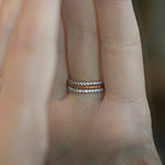 Orange Blossom eternity ring stack 18ct rose gold