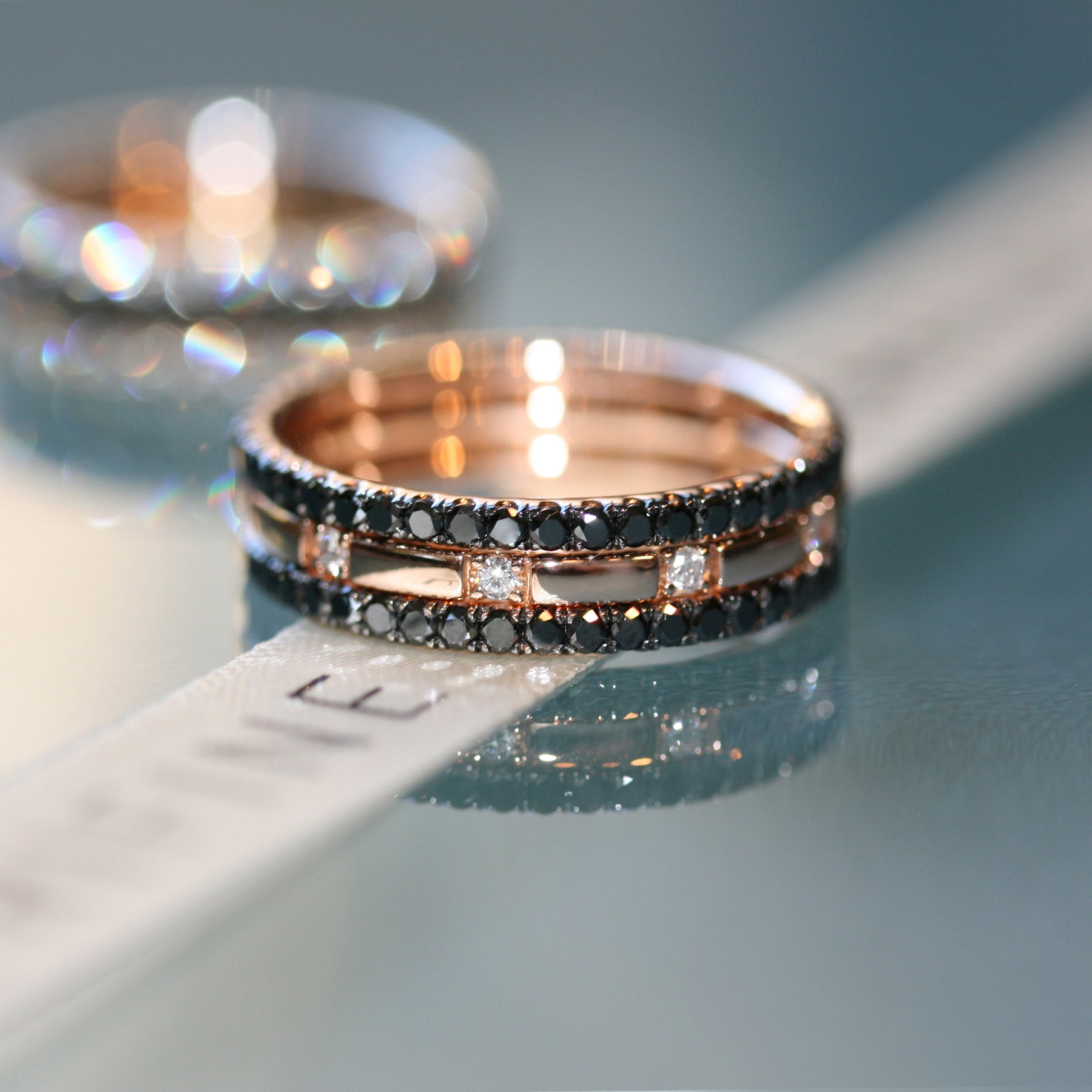 Bevel Detail Wedding Ring | Pravins