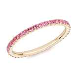 Pink Sapphire Skinny Full Eternity Ring