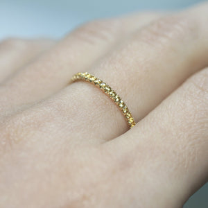 yellow sapphire half eternity ring 18ct yellow gold