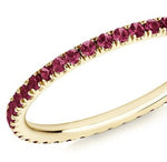 ruby full eternity ring 18ct yellow gold