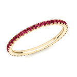 ruby full eternity ring 18ct yellow gold