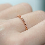 orange sapphire full eternity ring 18ct rose gold