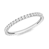 bague d’éternité à tour complet en platine