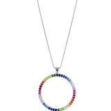 30mm Rainbow Circle Pendant