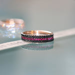 The Vamp eternity ring stack 18ct white gold