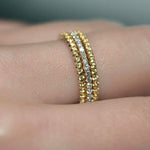 Voile D'or eternity ring stack 18ct yellow gold