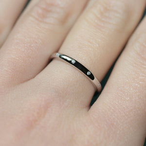 diamond 10-stone wedding ring 18ct white gold