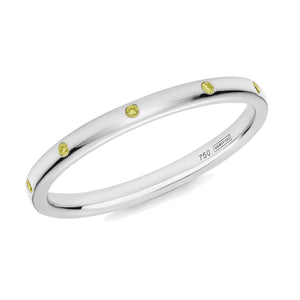 yellow sapphire 10-stone XV filler ring