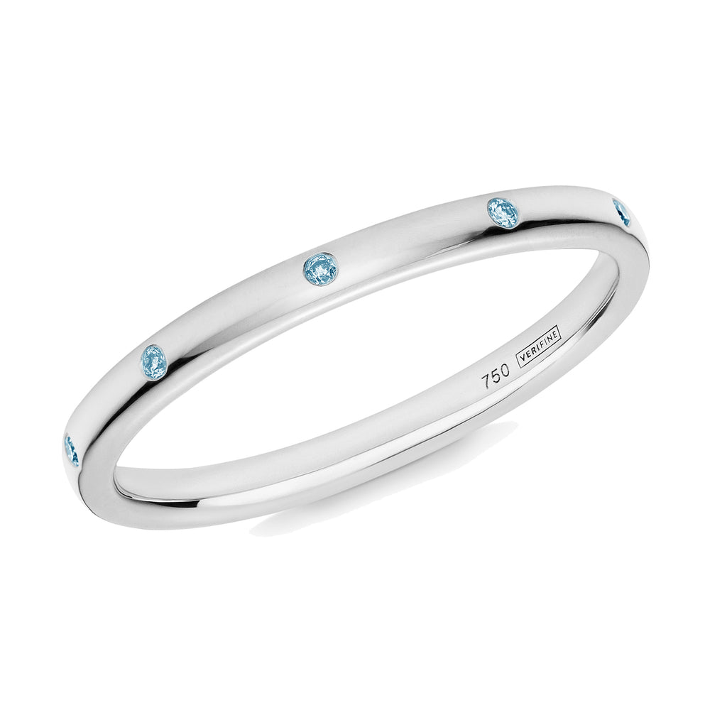 blue topaz 10-stone XV filler ring