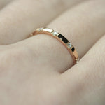 diamond 10-stone ring 18ct rose gold