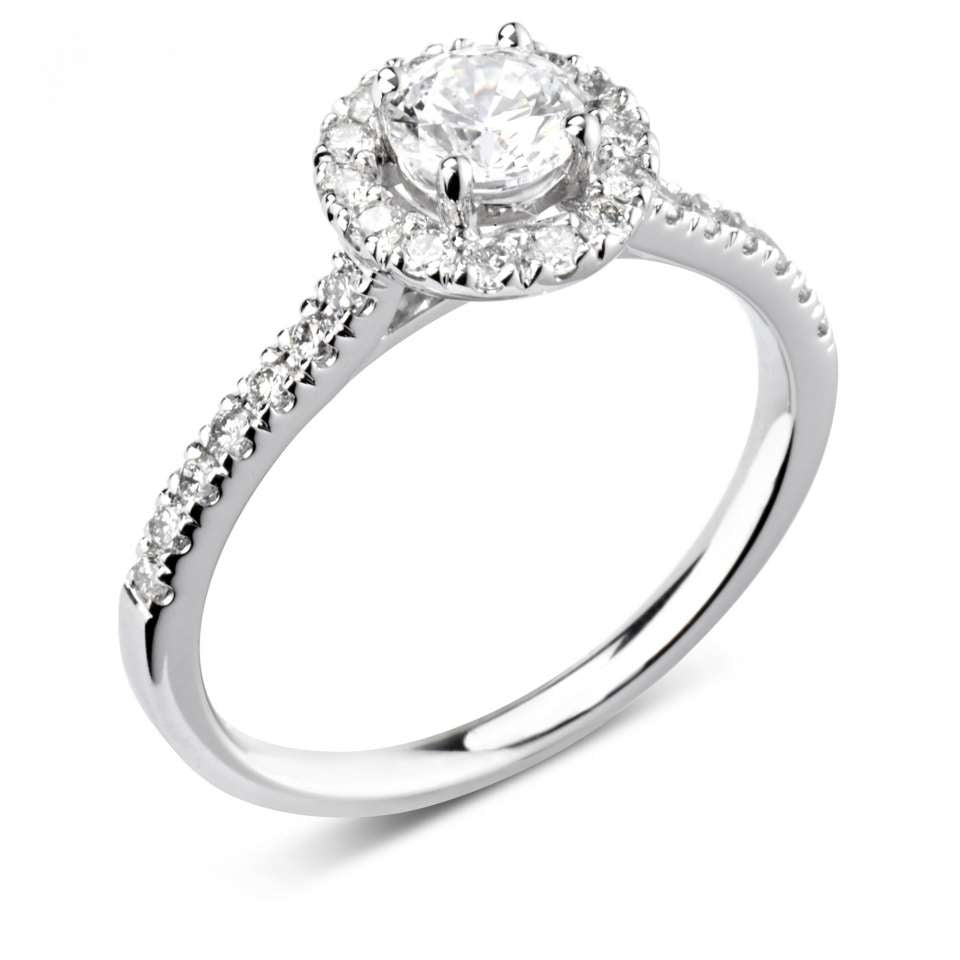 round diamond engagement ring 18ct rose gold